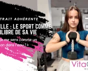 Gaëlle, adhérente du VitaClub Nice, lors de son entraînement
